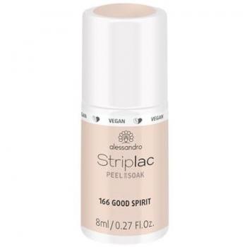 Alessandro Striplac Peel or Soak Vegan Good Spirit LED Nail Polish 8ml - Shimmering Cream Shade N.º 166 Espíritu