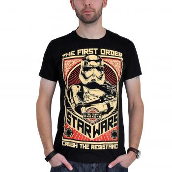 Star Wars Episode 7 - The Force Awakens - Crush The Resistance Stormtrooper Hombre Camiseta Negro XXL