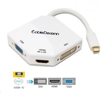 CableDeconn USB-C Multiport Adapter, USB-C Type C 3.1