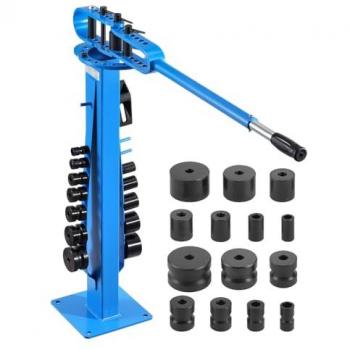 VEVOR 50.8mm Manual Pipe Bender - Heavy-Duty Tool for Copper, Aluminum, Iron Pipes with 14 Dies, 200° for HVAC and Auto Repair