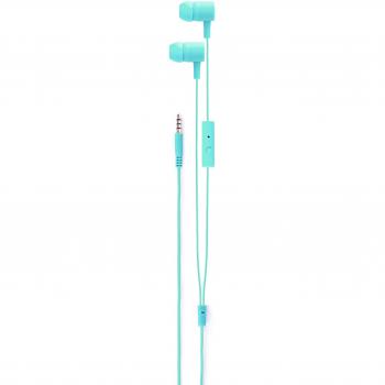 Auriculares Alámbricos Intraurales Xqisit iE H20 Turquesa para Llamadas y Música, Frecuencia 20-20000 Hz