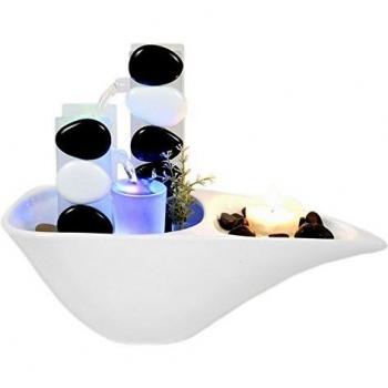 Fuente de interior Zen Light Piro con iluminación LED multicolor