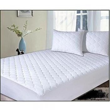 Classic Linens Protector de colchón acolchado de polialgodón, Extra profundo