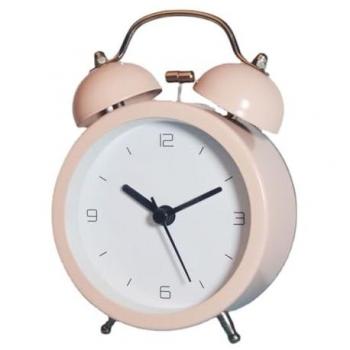 Reloj-Despertador Analógico Romimex Rosa Metal 9 x 12 x 5 cm