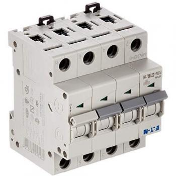 Eaton Miniature Circuit Breaker (MCB) 16A, 3-Pole + Neutral, Type C