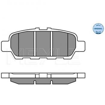 Juego de pastillas de freno MEYLE 025 248 7113/W con características de alto rendimiento, diseño optimizado para una mejor disipación del calor, material compuesto que reduce el ruido y la vibración, y fabricadas bajo estrict