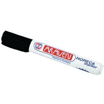 Rotulador de Almacenamiento de Alimentos Araven - Paquete para Catering, Punta de 1 mm, Color Negro