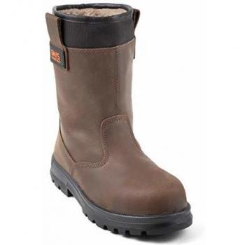 Botas de Seguridad Kama S3 CI con Forro en Piel Marrón y Punta/Suela de Acero - Talla 47