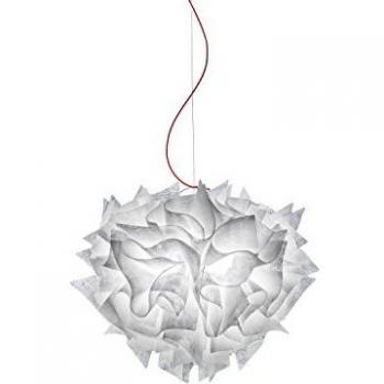Lámpara colgante Slamp Veli Couture Mediana Ø 42 cm con cable rojo