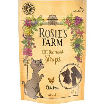 Rosie's Farm Strips láminas con pollo para gatos - 5 x 45 g