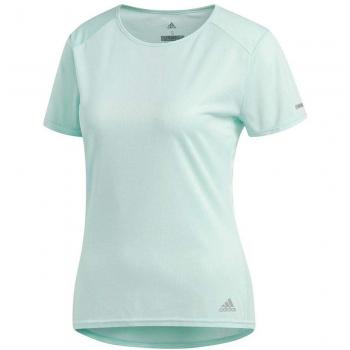 Adidas Run tee W Camiseta, Mujer, Azul