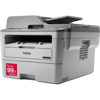 Brother MFC-B7715DW Multifunctional Laser Printer Mono A4 1200 x 1200 DPI 34 ppm with Duplex, Wifi, Flatbed Scanner, and 128 MB Memory