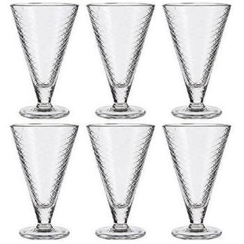 Vasos de Helados y Batidos Vivalto - Vidrio Transparente 340 Ml (24 Unidades)