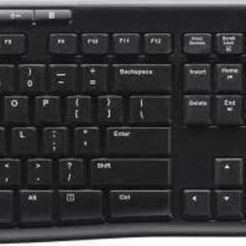 Logitech MK270 Wireless Combo - Keyboard and Mouse Set - English - Black Input Device
