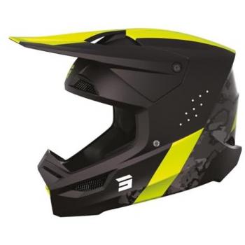 Casco de Cross Shot Race Gear Mips® Camo Neón-Amarillo