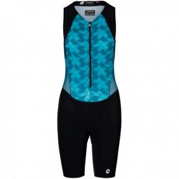 Mono Assos TRIATOR Women's NS Speedsuit 2022 - Mono de triatlón sin mangas para mujer, diseñado para competición, fabricado con tejido de alta elasticidad y transpirabilidad, incluye paneles en zonas estratégicas para mayor