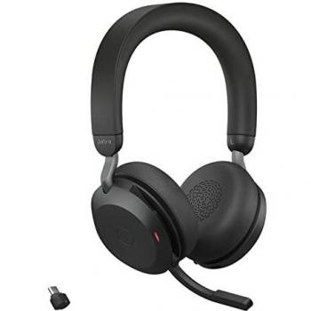 Jabra Evolve2 75 UC Wireless Headset with USB-C Dongle - Black
