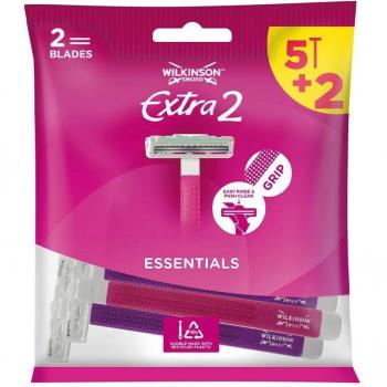 Wilkinson Sword Extra 2 Beauty - Maquinillas de Afeitar Desechables para Mujer, Paquete de 7 Unidades