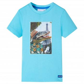 Camiseta infantil aguamarina 140 Día y Noche