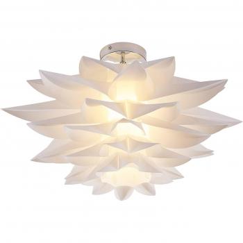Lindby Smart lámpara LED de techo Lavinja, RGB, moderna, blanca, hecha de plástico e.o., para salón y comedor, 1 llama, E27