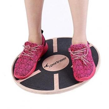 Sportneer - Plataforma de equilibrio profesional de madera para ejercicio físico