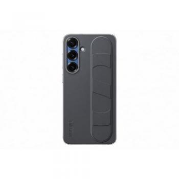 Funda de Silicona con Soporte y Correa para Samsung Galaxy S25+, Negra