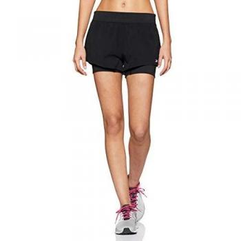 Reebok TS Epic Short 2 In 1 Pantalón Corto, Mujer, Negro, M