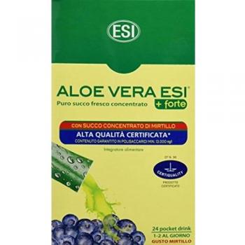 ESI Aloe Vera Zumo +Forte Mirtilo - 24 Unidades