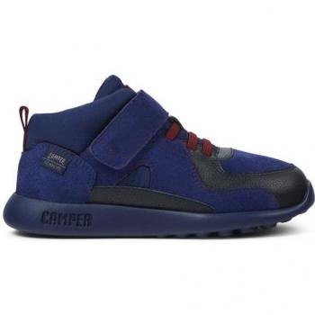 Camper Driftie Blue Leather Sneakers for Kids