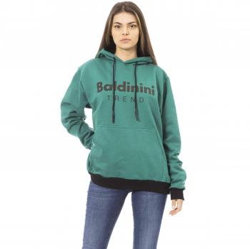 Baldinini Trend Green Cotton Sweater - XL