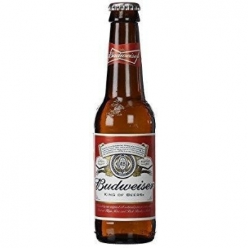 Budweiser - Pack de 6 Cervezas, 25cl cada una, Graduación Alcohólica de 5º