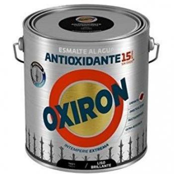 Titanlux - Oxiron liso al agua, Brillante negro, 2,5L