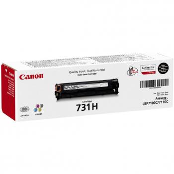 Canon 731H High Yield Black Original Laser Toner Cartridge (6273B002)