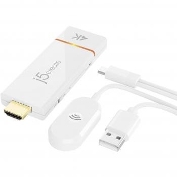 Adaptador de pantalla inalámbrico ScreenCast 4K HDMI™ de j5create