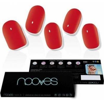 Nooves Crimson Red Premium Luxe SolidLámina Uñas Rojo 20uds