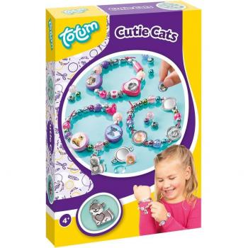 Kit de Manualidades para Crear Pulseras con Encantos de Gatos