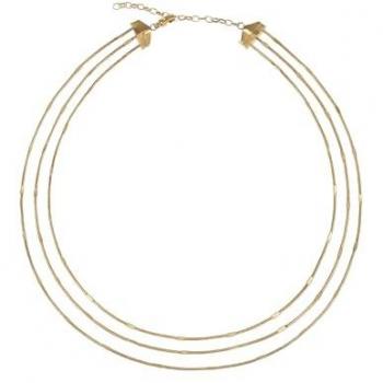 Collar Minimalista y Chic para Mujer BREIL, Acero IP Dorado Pulido, Longitud Ajustable 39-45 cm, Cierre de Mosquetón