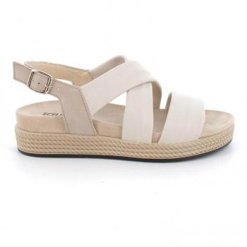Igi&co Sandalia Suave con Bandas Tubulares y Ajuste Práctico, Sandalia Plana para Mujer, Modelo IGICO 36730, Color Negro