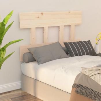 Cabecero para cama de madera maciza de pino 93,5x3x81 cm