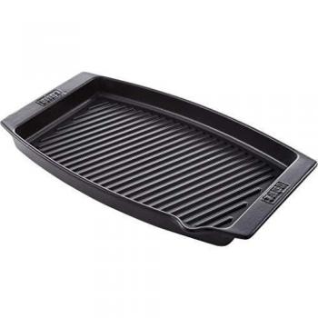 Weber Sartén Cerámica para Pescado 47x28 cm Negra
