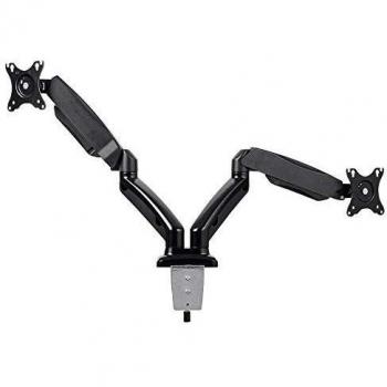 Monoprice Dual Monitor Adjustable Gas Spring Desk Mount, For Smaller Screens Up to 27 in