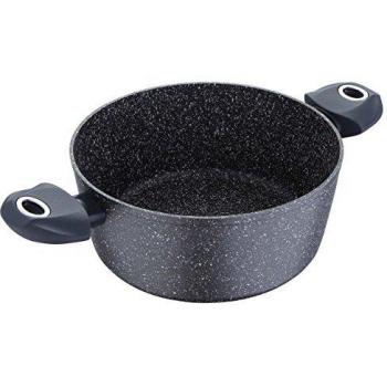 Bergner Orion Cacerola, Aluminio Forjado, Gris, 24 cm