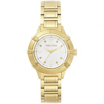 Nautica Reloj Analógico para Mujer de Cuarzo con Correa en Acero Inoxidable NAPCPR004