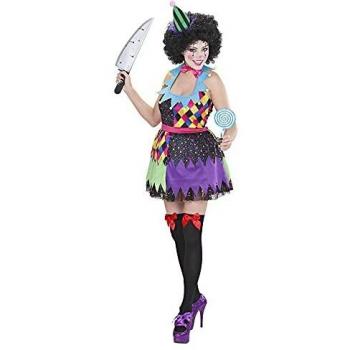 WIDMANN Widman - Disfraz de payaso de circo para mujer, talla S