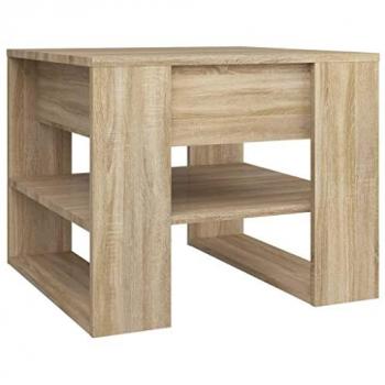 vidaXL Coffee Table Sonoma Oak 55.5x55x45 cm Engineered Wood