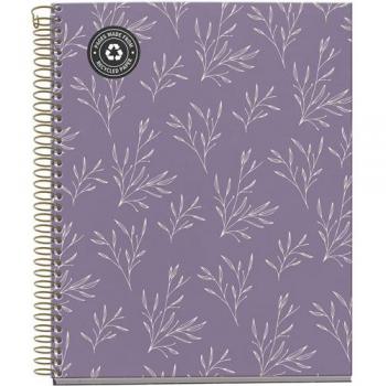 Cuaderno de anillas A5 120 hojas cuadros lila Garden Miquelrius 210x176x15 cm