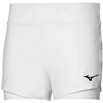 Pantalones Cortos Mizuno Flex para Mujer - Blanco - Tallas L y XL