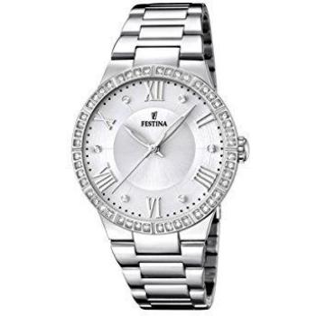 Festina Reloj Analógico para Mujer de Cuarzo con Correa en Acero Inoxidable F16719/1
