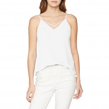 PIECES Pckaysa Slip Top Noos, Camiseta sin Mangas para Mujer, Blanco