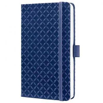 Cuaderno Jolie Flair A6, tapa dura, piel sintética, liso, azul índigo